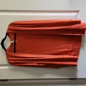 Zenana orange cardigan